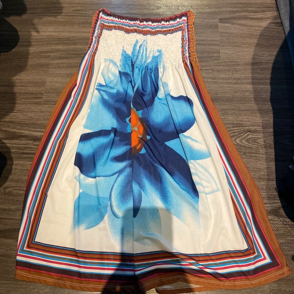 CristinaLove Strapless Summer Dress, Size Small.